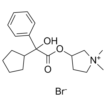 Glycopyrrolate (Synonyms: Glycopyrrolate bromide; Glycopyrronium bromide)