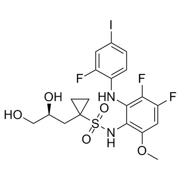 Refametinib (Synonyms: BAY 869766; BAY 86-97661; RDEA119)